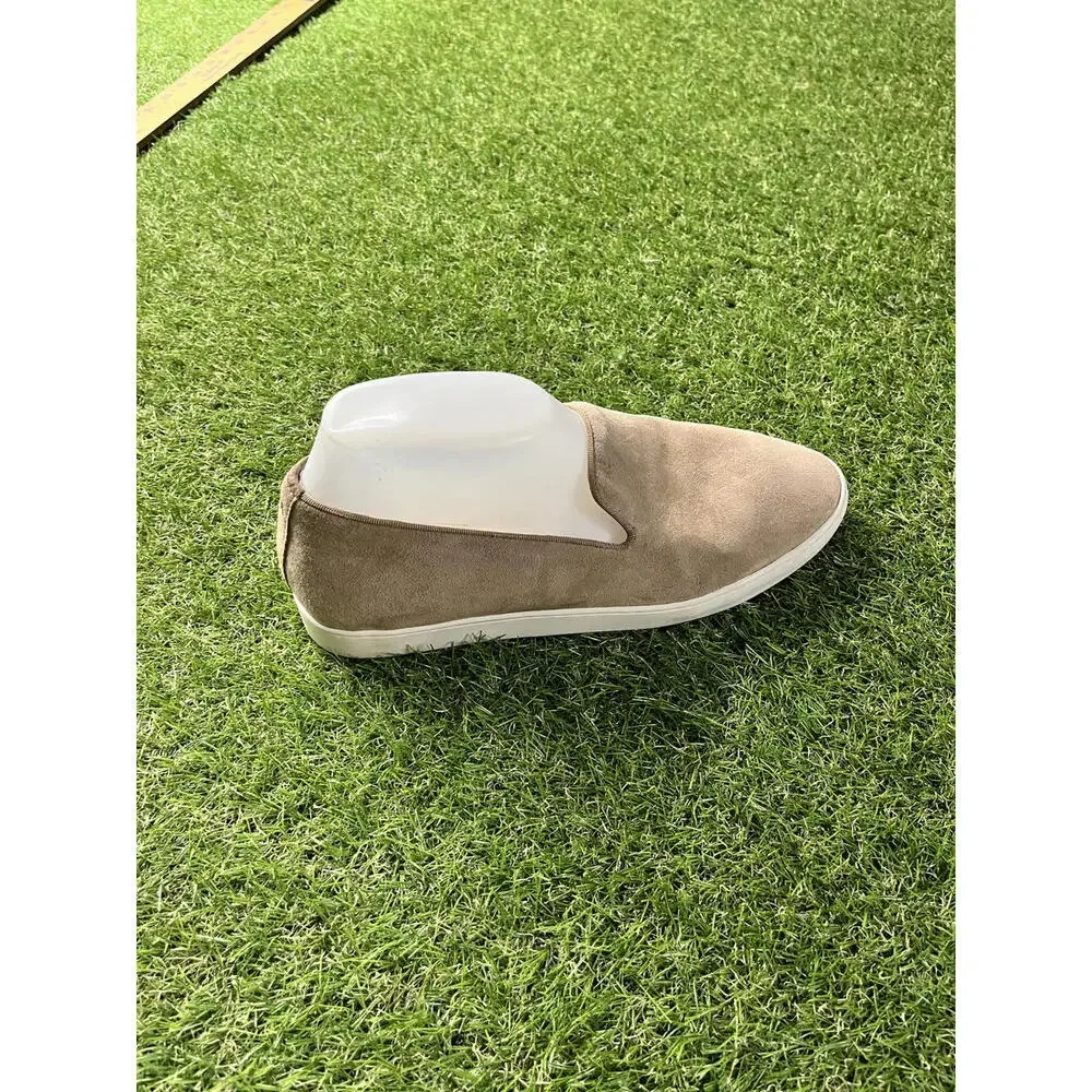 Womens Size 8 House‎ Shoes Beige Suede Slip-On Casual Shoe